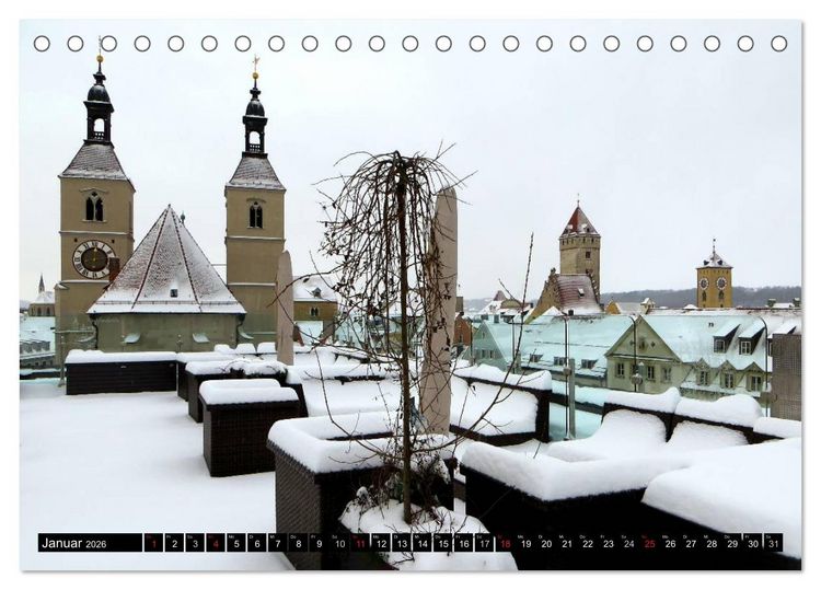 Produktbild: Regensburg erleben (Tischkalender 2026 DIN A5 quer), CALVENDO Monatskalender