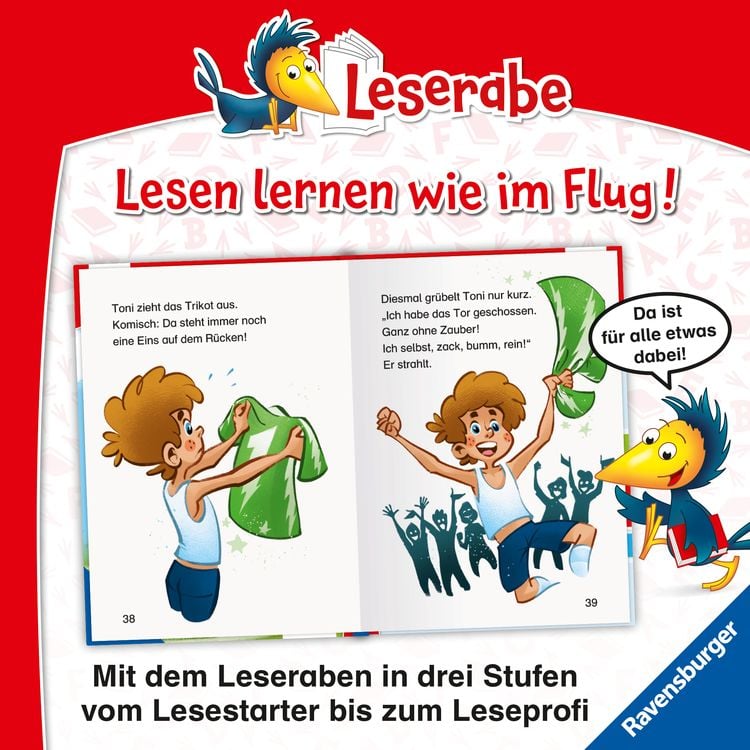 Produktbild: Leserabe 1. Lesestufe - Tonis magisches Fußball-Trikot