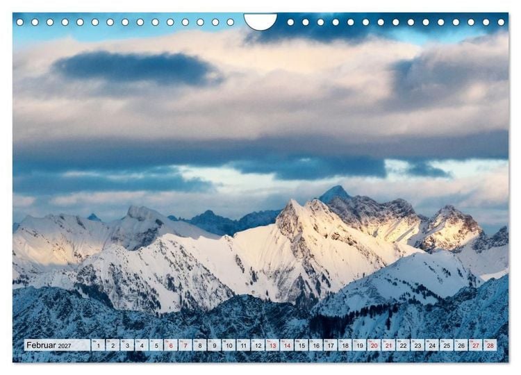 Produktbild: Allg&auml;uer Alpen 2027 (Wandkalender 2027 DIN A4 quer), CALVENDO Monatskalender