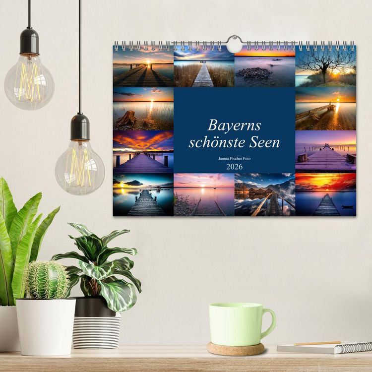 Produktbild: Sch&ouml;ne Seen in Bayern (Wandkalender 2026 DIN A4 quer), CALVENDO Monatskalender