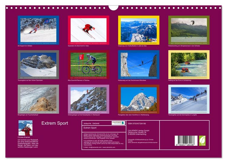 Produktbild: Extrem Sport (Wandkalender 2026 DIN A3 quer), CALVENDO Monatskalender