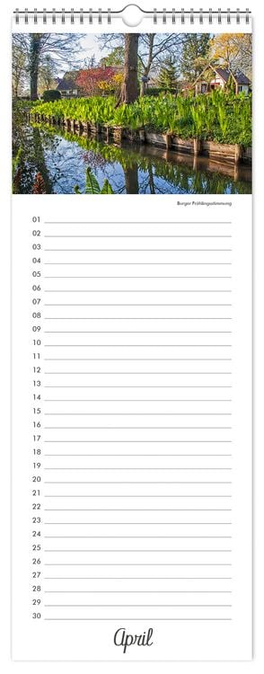 Produktbild: Kalender Geburtstagskalender Spreewald
