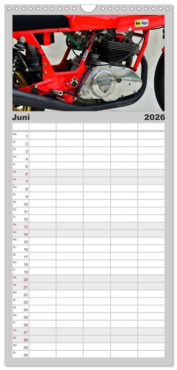 Produktbild: Familienplaner 2026 - Ducati 500 Sport Desmo mit 5 Spalten (Wandkalender, 21 x 45 cm) CALVENDO