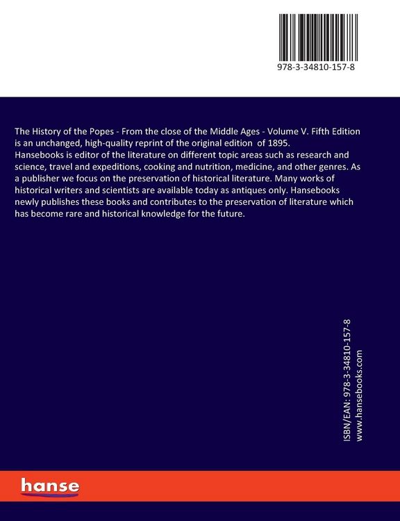 Produktbild: The History of the Popes