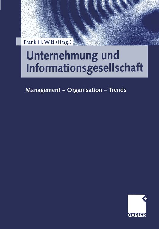 Produktbild: Unternehmung und Informationsgesellschaft