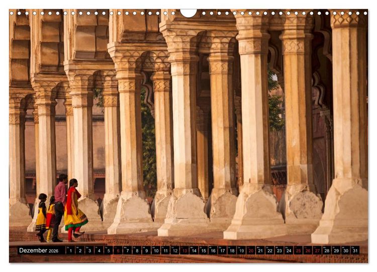 Produktbild: Indien - das goldene Dreieck, Delhi-Agra-Jaipur (Wandkalender 2026 DIN A3 quer), CALVENDO Monatskalender