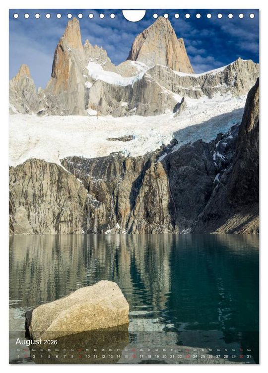 Produktbild: Majest&auml;tische Berge Cerro Fitzroy Patagonien (Wandkalender 2026 DIN A4 hoch), CALVENDO Monatskalender