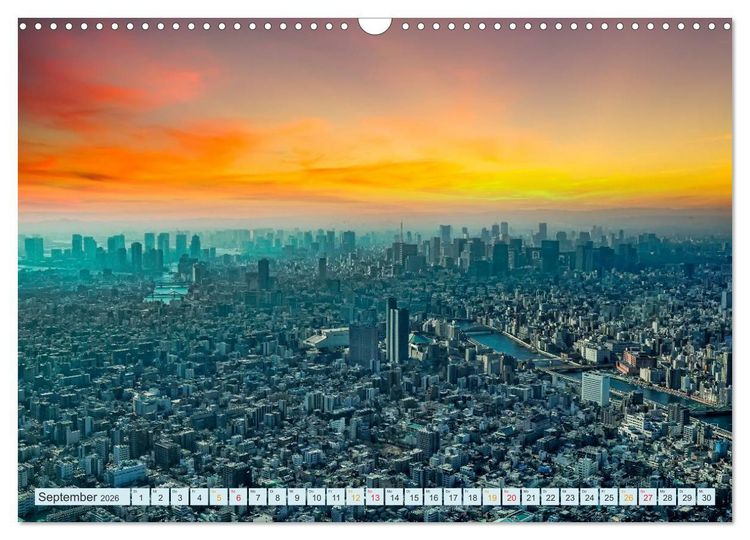 Produktbild: Tokio - Hightech und Menschenmassen (Wandkalender 2026 DIN A3 quer), CALVENDO Monatskalender