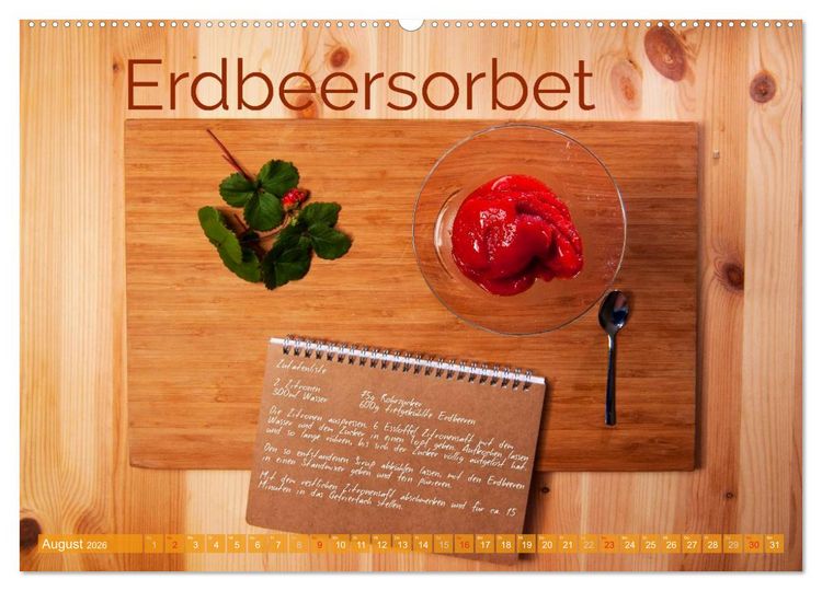 Produktbild: Einfache vegane Rezepte (hochwertiger Premium Wandkalender 2026 DIN A2 quer), Kunstdruck in Hochglanz