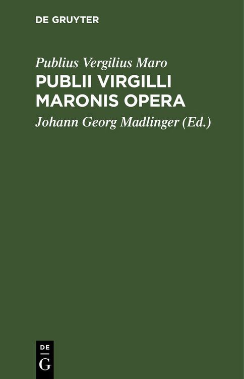 Produktbild: Publii Virgilli Maronis Opera