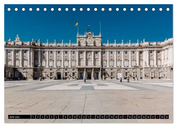 Produktbild: Madrid entdecken (Tischkalender 2026 DIN A5 quer), CALVENDO Monatskalender