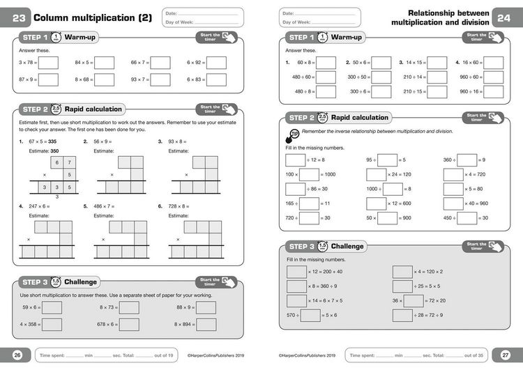 Produktbild: Letts 5-Minute Maths Mastery Age 8-9