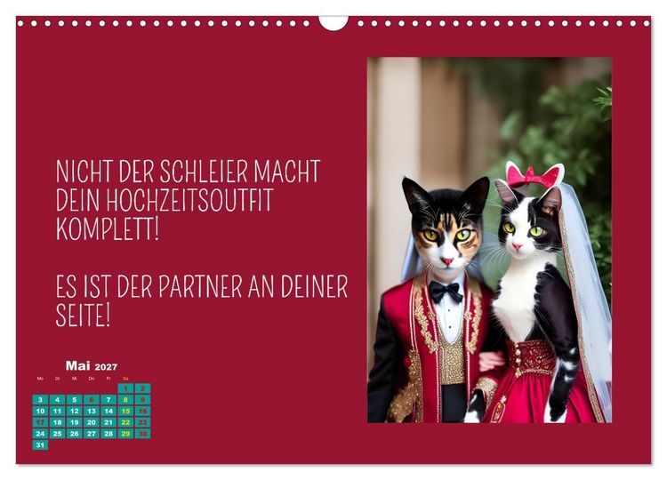 Produktbild: Tierisch motiviert (Wandkalender 2027 DIN A3 quer), CALVENDO Monatskalender
