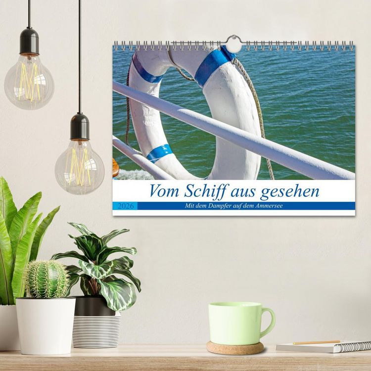 Produktbild: Vom Schiff aus gesehen - Mit dem Dampfer auf dem Ammersee (Wandkalender 2026 DIN A4 quer), CALVENDO Monatskalender