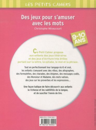 Produktbild: Des jeux pour s'amuser avec les mots : 9-10 ans