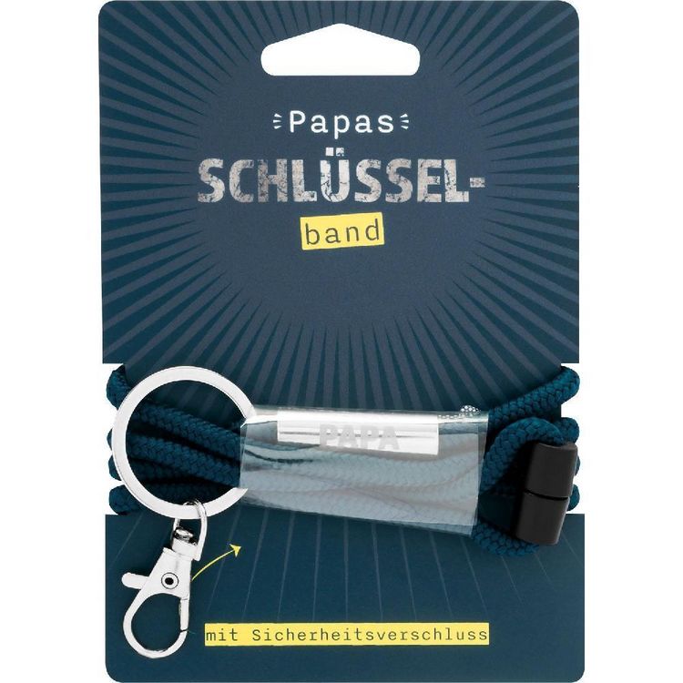 Produktbild: Schl&uuml;sselband Motiv "Bester Papa ever"