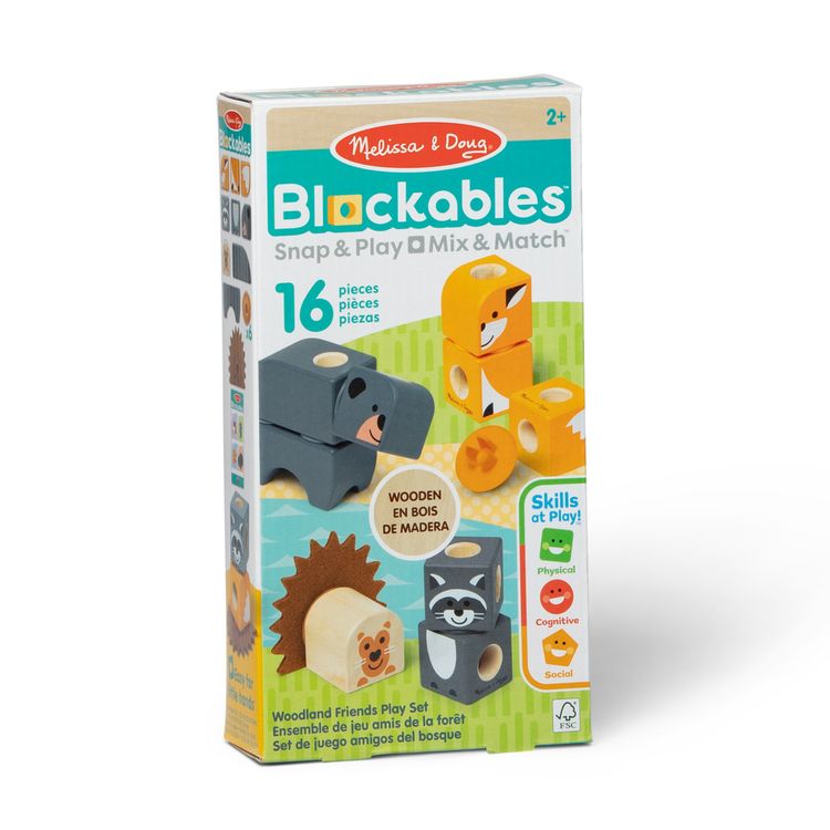Produktbild: Melissa & Doug Blockables Waldtierfreunde Bauset