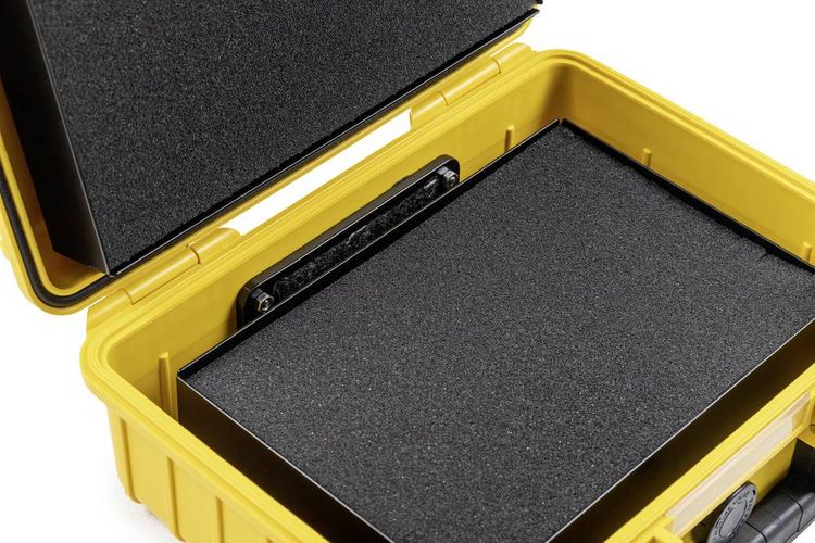 Produktbild: B & W International Akku-Transportkoffer BATTERY.CASE 908.08 (B x H x T) 270 x 215 x 105 mm Gelb/Schwarz PP.41.Y.908