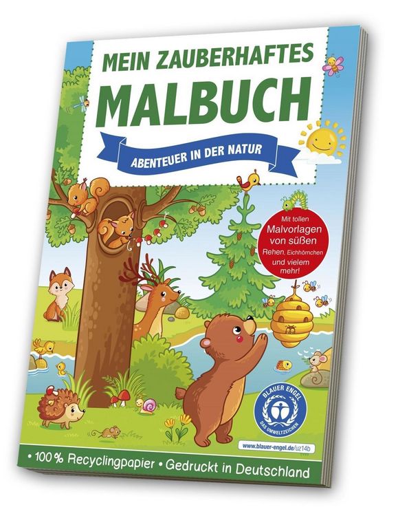 Produktbild: Zauberhaftes Malbuch: Abenteuer in der Natur