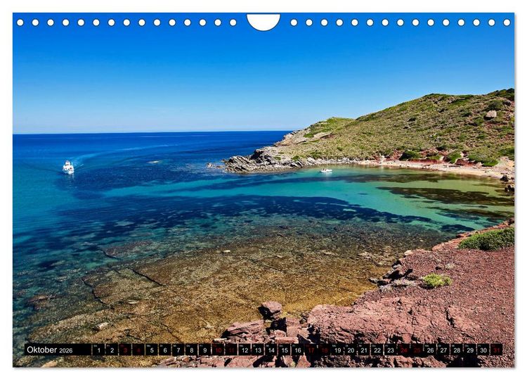 Produktbild: MENORCA - Die sanfte Perle (Wandkalender 2026 DIN A4 quer), CALVENDO Monatskalender