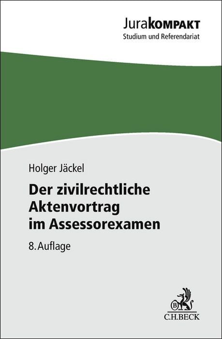 Bild vom Artikel Der zivilrechtliche Aktenvortrag im Assessorexamen vom Autor Holger Jäckel