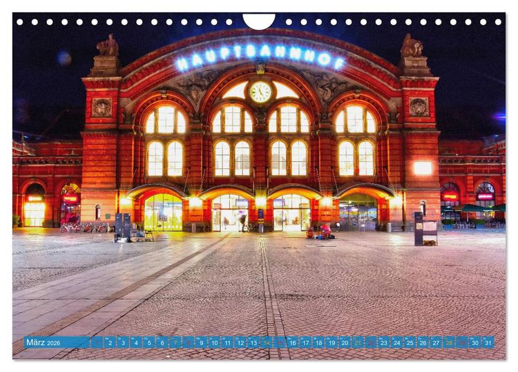 Produktbild: Hansestadt Bremen zur blauen Stunde (Wandkalender 2026 DIN A4 quer), CALVENDO Monatskalender