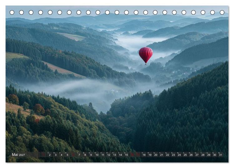 Produktbild: Vom Wind getragen (Tischkalender 2027 DIN A5 quer), CALVENDO Monatskalender