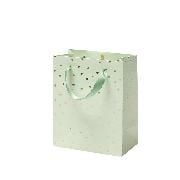 Produktbild: Edle Geschenktasche. Creative Shop / Herzen / 180x220x100 mm, mint/HF gold