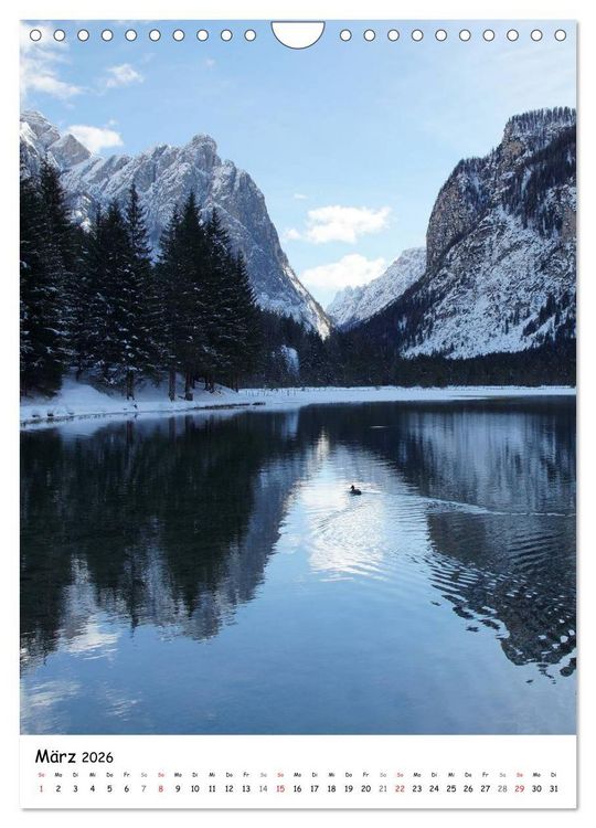Produktbild: Bergseen S&uuml;dtirols (Wandkalender 2026 DIN A4 hoch), CALVENDO Monatskalender