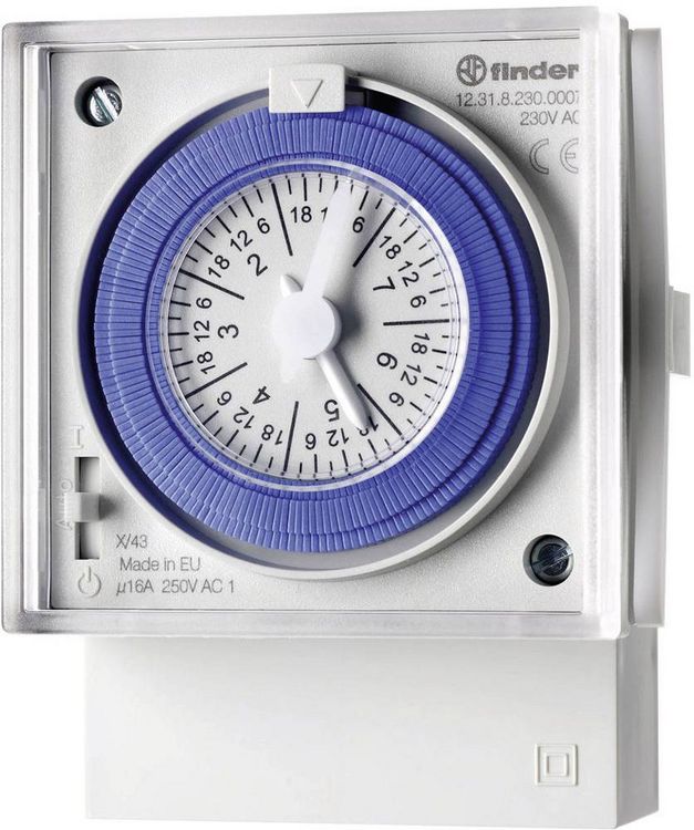 Produktbild: Finder 12.31.8.230.0007 Zeitschaltuhr f&uuml;r Frontaufbau 230 V/AC Wochenprogramm
