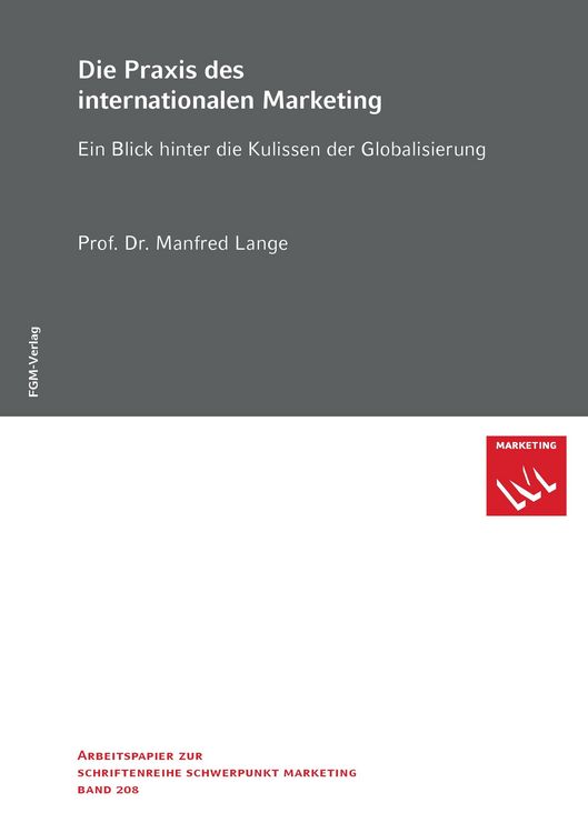 Produktbild: Die Praxis des internationalen Marketing