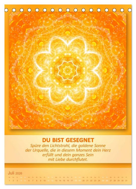Produktbild: Light Energy Mandalas - Kalender - Vol. 2 (Tischkalender 2026 DIN A5 hoch), CALVENDO Monatskalender