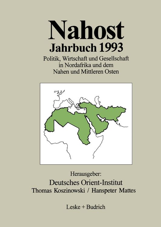 Produktbild: Nahost Jahrbuch 1993