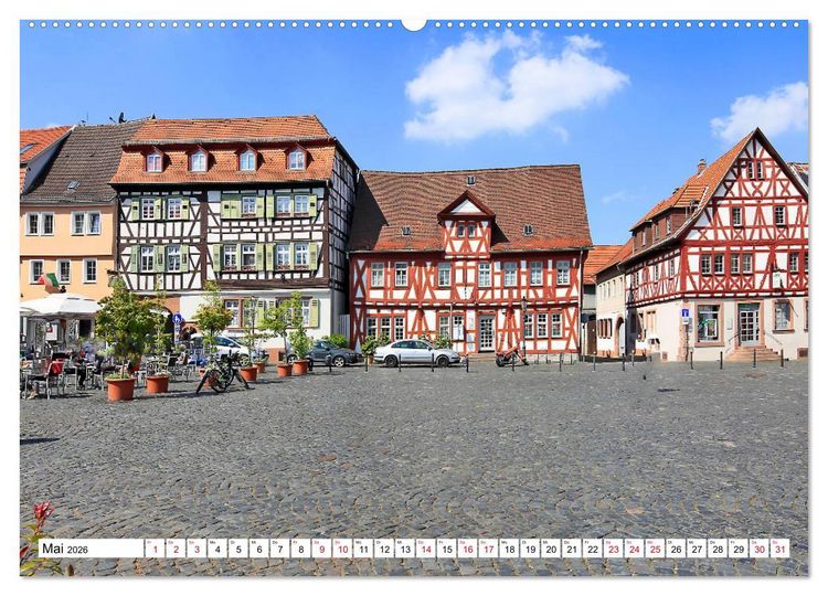 Produktbild: Gro&szlig; Umstadt vom Frankfurter Taxifahrer (Wandkalender 2026 DIN A2 quer), CALVENDO Monatskalender