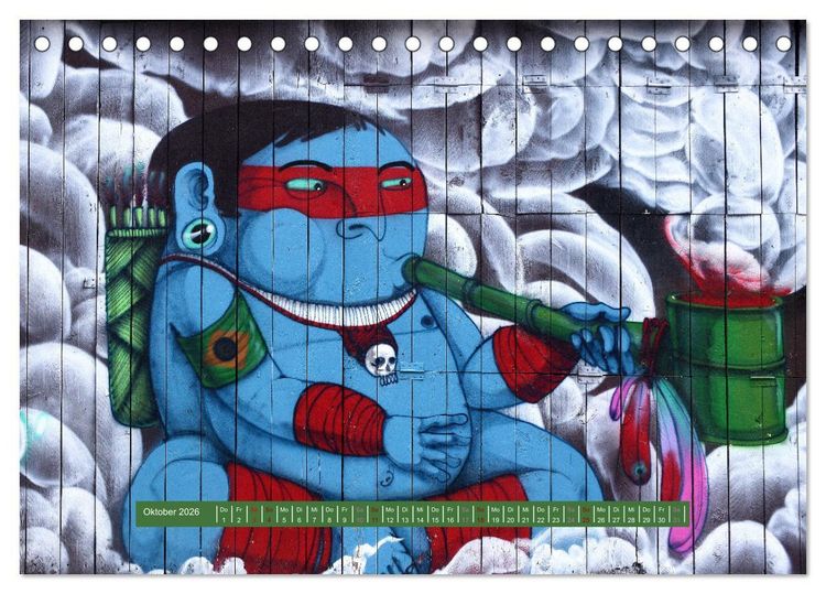 Produktbild: Street Art in London - cool, stylisch und hochprofessionell (Tischkalender 2026 DIN A5 quer), CALVENDO Monatskalender