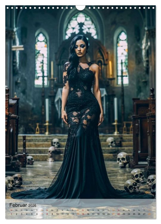 Produktbild: Gothic ist cool (Wandkalender 2026 DIN A3 hoch), CALVENDO Monatskalender