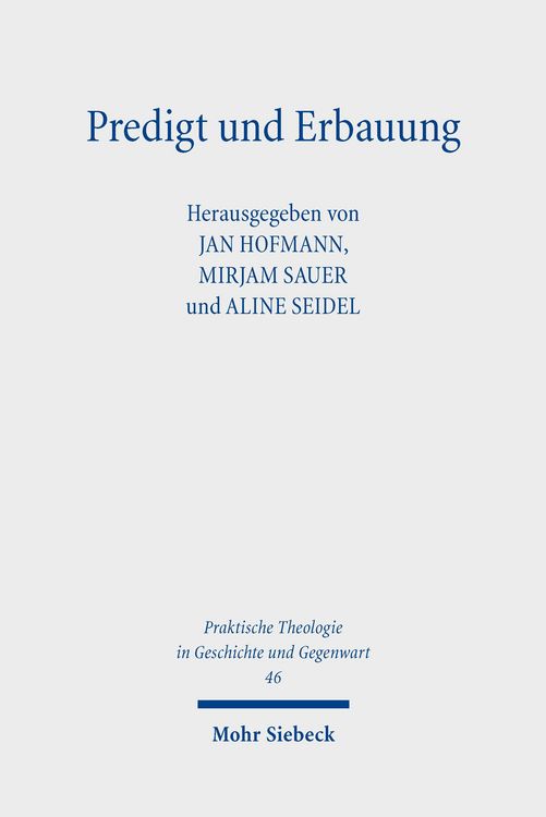 Produktbild: Predigt und Erbauung