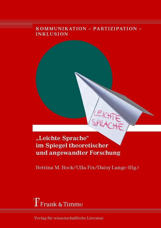 Produktbild: 'Leichte Sprache' im Spiegel theoretischer und angewandter Forschung