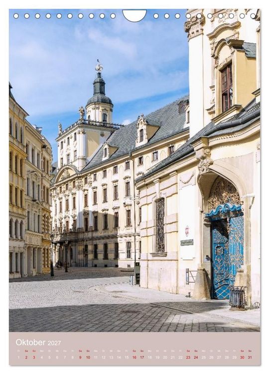 Produktbild: Zeitloses Breslau. Zwischen Br&uuml;cken, Inseln und bunten Fassaden (Wandkalender 2027 DIN A4 hoch), CALVENDO Monatskalender