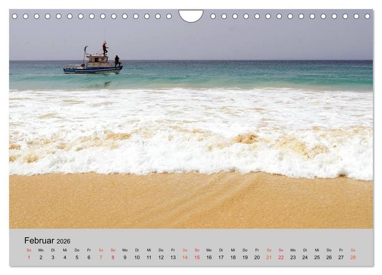 Produktbild: Boa Vista - Perle der Kapverden (Wandkalender 2026 DIN A4 quer), CALVENDO Monatskalender