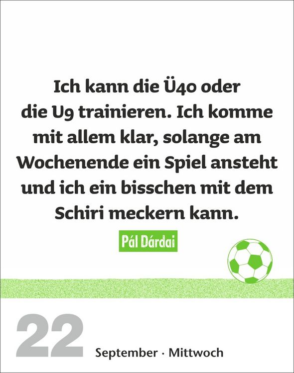 Produktbild: Lattenknaller Tagesabrei&szlig;kalender 2027 - Die witzigsten Fu&szlig;ballerspr&uuml;che