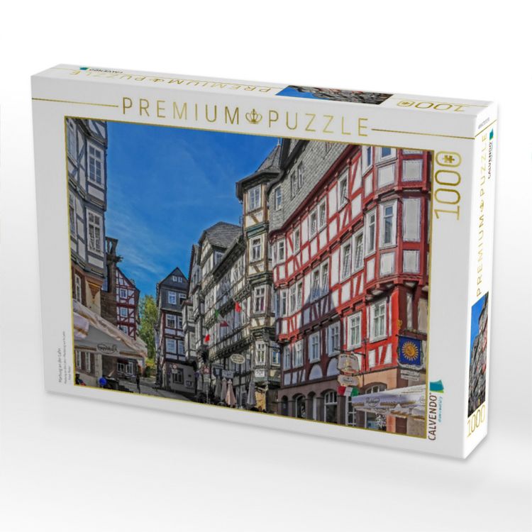 Produktbild: CALVENDO Puzzle Marburg an der Lahn | 1000 Teile Lege-Gr&ouml;&szlig;e 64x48cm Foto-Puzzle f&uuml;r gl&uuml;ckliche Stunden