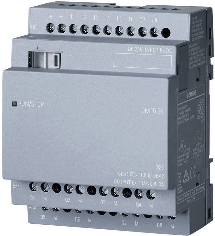 Produktbild: Siemens LOGO! DM16 24 0BA2 SPS-Erweiterungsmodul 24 V/DC