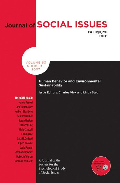 Produktbild: Human Behavior and Environmental Sustainability