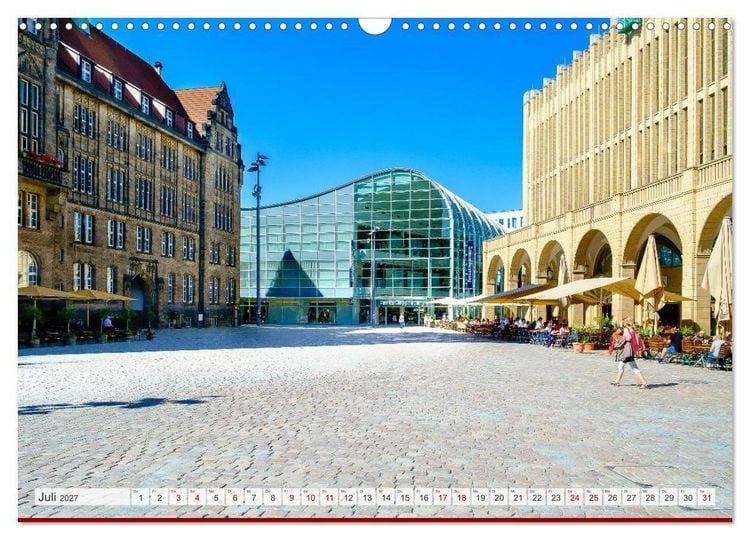 Produktbild: Ein Blick auf Chemnitz in Farbe (Wandkalender 2027 DIN A3 quer), CALVENDO Monatskalender