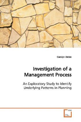 Produktbild: Dickie, C: Investigation of a Management Process