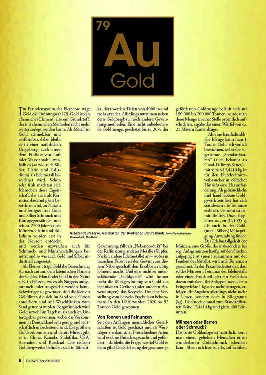 Produktbild: Sonderheft Gold & Silber