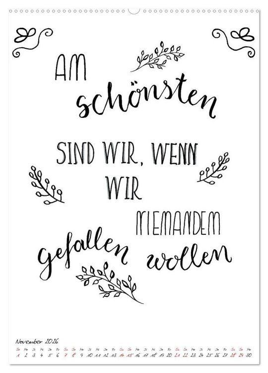 Produktbild: Spruch-Reich-handgeschriebene Spr&uuml;che von frech bis weise (Wandkalender 2026 DIN A2 hoch), CALVENDO Monatskalender