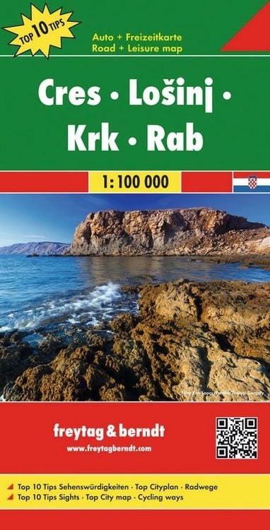 Produktbild: freytag & berndt Stra&szlig;enkarte Cres - Lo&scaron;inj - Krk - Rab 1:100.000