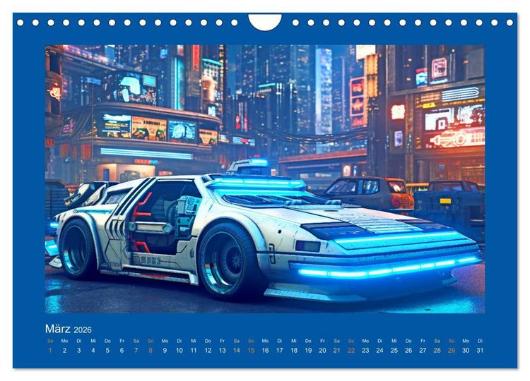 Produktbild: Zukunftsvisionen auf R&auml;dern - Dystopische Fahrzeuge (Wandkalender 2026 DIN A4 quer), CALVENDO Monatskalender